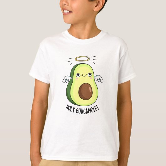 Holy Guacamole Funny Goody Avocado Pun T-Shirt (Vorderseite)