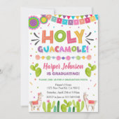 Holy Guacamole Graduation Fiesta Invitation Einladung (Vorderseite)