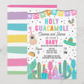Holy Guacamole Mexican Fiesta Baby Dusche Einladung (Vorne/Hinten)