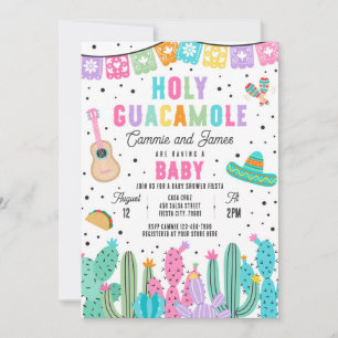 Holy Guacamole Mexican Fiesta Baby Dusche Einladung
