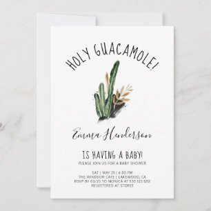 Holy Guacamole Mexican Modern Baby Dusche