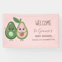Holy Guacamole Pink Avocado Baby Dusche