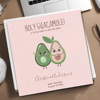 Holy Guacamole Pink Avocado Baby Dusche Serviette
