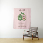 Holy Guacamole Pink Avocado Baby Dusche Wandteppich (Beispiel)