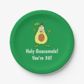 Holy Guacamole Sie sind 30 Avocado Papierplatte Pappteller (Vorderseite)