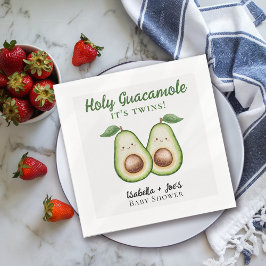 Holy Guacamole Twins Funny Baby Dusche Serviette