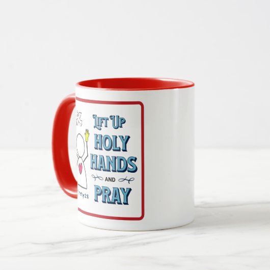 HOLY HANDS TASSE (Vorderseite Links)