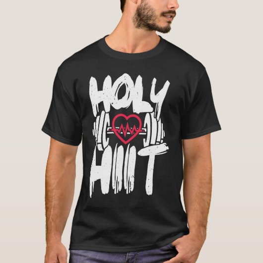 Holy HIIT Heart Gym Fitness Studio T-Shirt (Vorderseite)