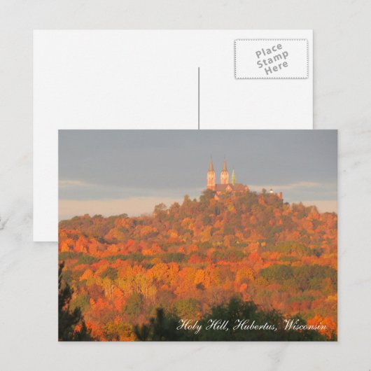Holy Hill Fall Foliage Postkarte (Vorne/Hinten)