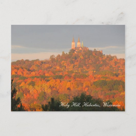 Holy Hill Fall Foliage Postkarte (Vorderseite)