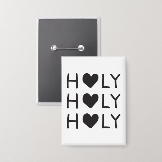 holy holy holy button (Vorderseite/Rückseite)