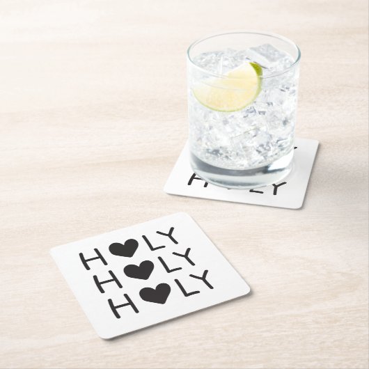 holy holy holy  rechteckiger pappuntersetzer (Vor Ort)