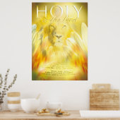 HOLY IST DER HERR - Christliches Kunstposter Poster (Küche)