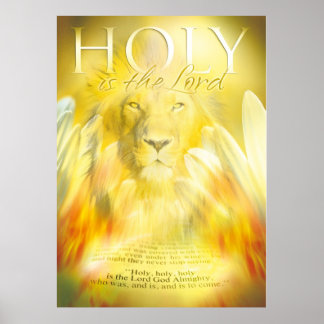 HOLY IST DER HERR - Christliches Kunstposter Poster