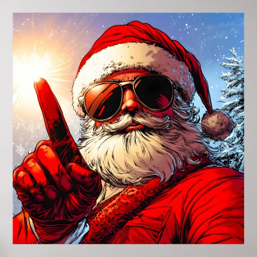 Holy Jolly Santa Divine Glow Poster (Vorne)