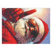 Holy Jolly Santa Divine Glow Tischdecke (Vorderseite (Horizontal))