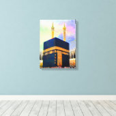 Holy Kaaba Islamische Kunst Leinwanddruck (Insitu (Holzboden))