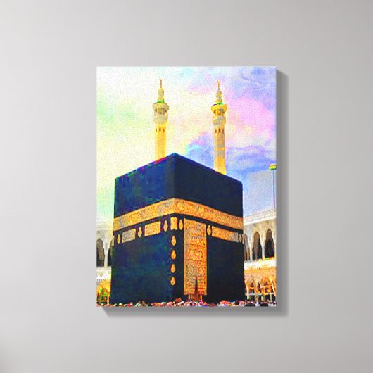 Holy Kaaba Islamische Kunst Leinwanddruck (Vorderseite)