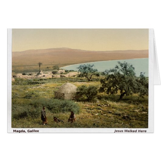 Holy Land Galilee Christmas Card (Vorderseite (Horizontal))