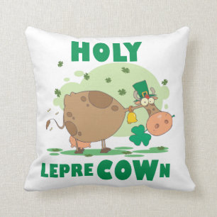 HOLY LepreCOWn T - Shirt und Geschenke Kissen