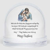 Holy Light – Tender Nativity  Schneekugeln (Rückseite)