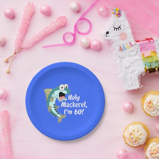 Holy Mackerel Ich bin 60 Blue 60 Party Teller (Party)