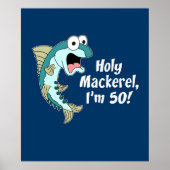 Holy Mackerel Im 50 Funny Cartoon Fish Poster (Vorne)