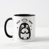 Holy Moly Cute Praying Mole Mug – Funny Animal Pun Tasse (Links)