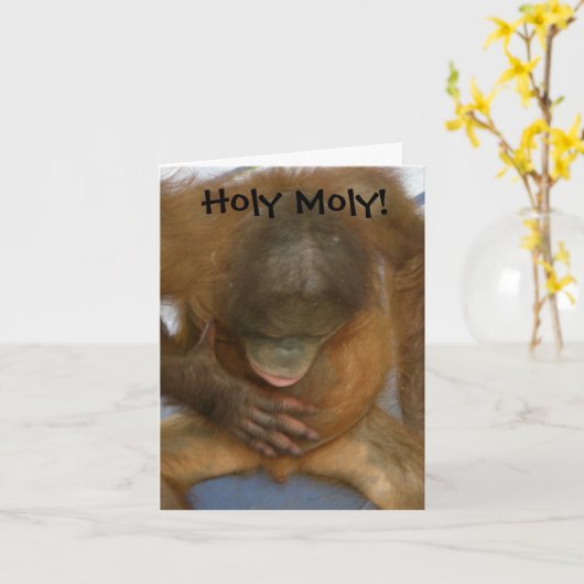 Holy Moly Funny Vasectomy Karte (Gelbe Blume)