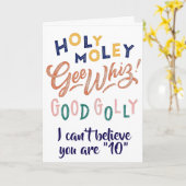 HOLY MOLY & GULLY SIE SIND ****10***** KARTE (Gelbe Blume)