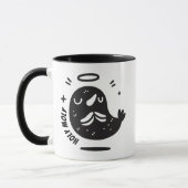 Holy Moly Mustache Mole Mug – Funny Floating Tasse (Links)