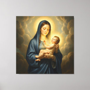 Holy Mother of God – Divine Love & Protection´2 Leinwanddruck