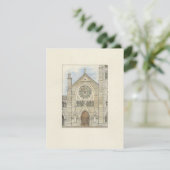 Holy Name Cathedral Card Ankündigung (Stehend Vorderseite)