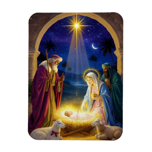 Holy Nativity Christmas Magnet (Vertikal)