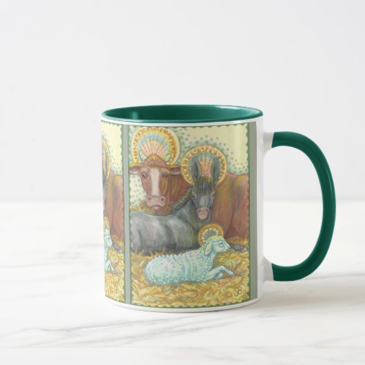 HOLY NIGHT Nativanimals in stabilen RINGER TASSE (Rechts)