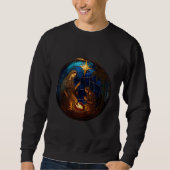 Holy Night Nativity Glow Sweatshirt (Vorderseite)