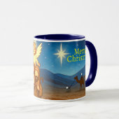 Holy Night Selfie Christmas 11 oz Coffee Mug Tasse (VorderseiteRechts)