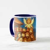 Holy Night Selfie Christmas 11 oz Coffee Mug Tasse (Vorderseite Links)