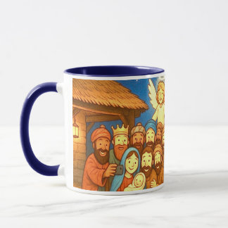 Holy Night Selfie Christmas 11 oz Coffee Mug Tasse