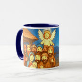 Holy Night Selfie Christmas 11 oz Coffee Mug Tasse (Vorderseite Links)