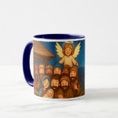 Holy Night Selfie Christmas 11 oz Coffee Mug Tasse (Vorderseite Links)