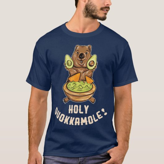 Holy Quokkamole Quokka Avocado Guacamole T-Shirt (Vorderseite)