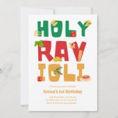 Holy Ravioli Italia Pasta Thema Geburtstag Einladung (Vorderseite)
