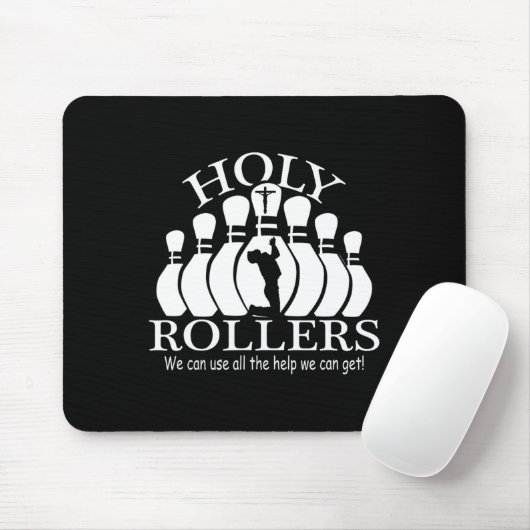 Holy Rollers Matching Bowling Team Mousepad (Mit Mouse)