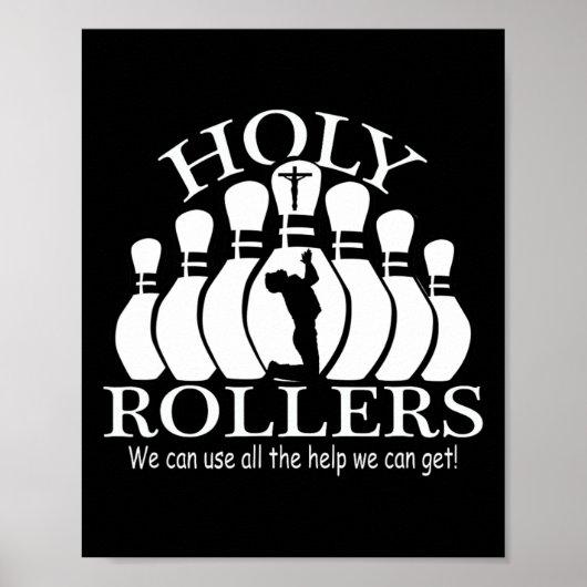 Holy Rollers Matching Bowling Team Poster (Vorne)