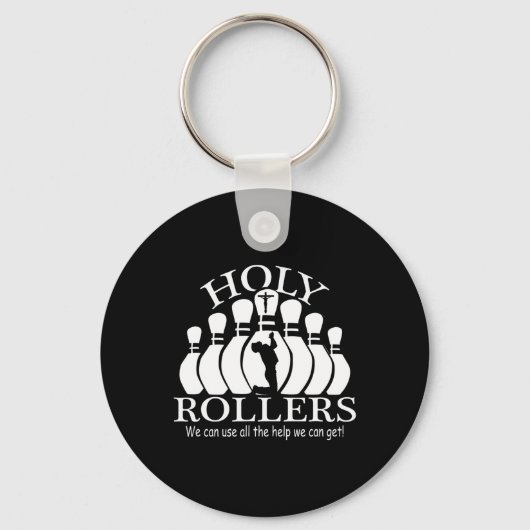 Holy Rollers Matching Bowling Team Schlüsselanhänger (Vorderseite)