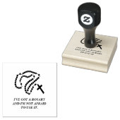 HOLY ROSARY BEADS JUNGFRAU MARY RUBBER BRIEFMARKE GUMMISTEMPEL (Stempel)