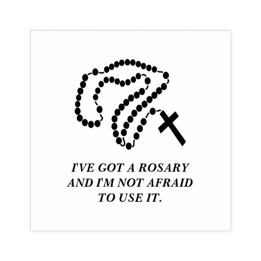 HOLY ROSARY BEADS JUNGFRAU MARY RUBBER BRIEFMARKE GUMMISTEMPEL (Prägung)
