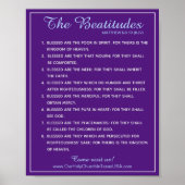 Holy Scripture Matthew 5:3 to 5:10 Beatitudes Poster (Vorne)