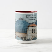 Holy Sepulchre Christian-theme faith-inspired Zweifarbige Tasse (Mittel)